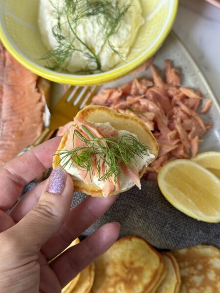 Smoked Trout Blini